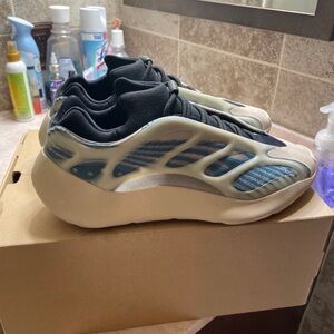 Yeezy Black and Blue Sneakers